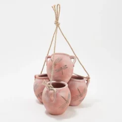 Evergreen Hanging Pot Planter, Terra Cotta