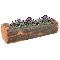 Sunnydaze Decor Sunnydaze Polyresin Decorative Outdoor Raised Rustic Log Planter For Garden, Patio, Deck, Yard, Porch And Balcony - 35" W - Brown 10 Sunnydaze Decor Sunnydaze Polyresin Decorative Outdoor Raised Rustic Log Planter For Garden, Patio, Deck, Yard, Porch And Balcony - 35" W - Brown -Sunnydaze Store GUEST 06e28caf e986 433c ba04 0af8eb16a821