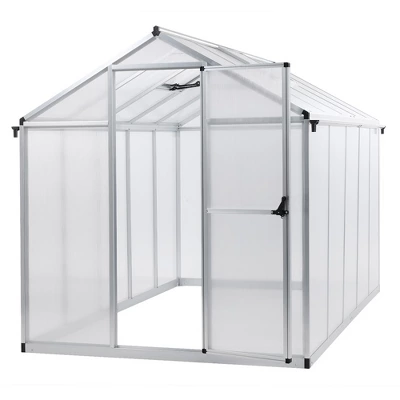 Aoodor Walk-In Greenhouse Polycarbonate Panel Hobby Greenhouses With Aluminum Frame Heavy Duty 10 Aoodor Walk-In Greenhouse Polycarbonate Panel Hobby Greenhouses With Aluminum Frame Heavy Duty - Image 8
