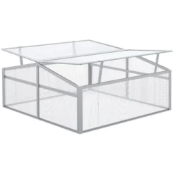 Outsunny 39" Aluminum Vented Cold Frame Mini Greenhouse Kit With Adjustable Roof, Polycarbonate Panels, & Strong Design 9 Outsunny 39" Aluminum Vented Cold Frame Mini Greenhouse Kit With Adjustable Roof, Polycarbonate Panels, & Strong Design -Sunnydaze Store GUEST 09d2d46a 8637 4444 a139 7660f85323ac
