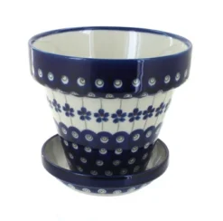 Blue Rose Polish Pottery 890-893 Zaklady Small Flower Pot -Sunnydaze Store GUEST 0bbfb8c1 2e1d 4bdb bbe1 67d6cdefdc2e