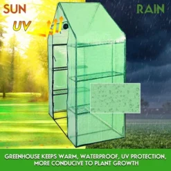 Costway Portable Mini Walk In Outdoor 4 Tier 8 Shelves Greenhouse -Sunnydaze Store GUEST 17b78a2b 1dac 4ae2 99c0 3cae154b113e
