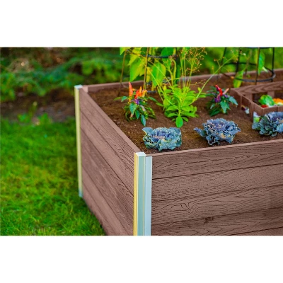 Vita Urbana 60"x36" Keyhole Rectangular Garden Bed Espresso 7 Vita Urbana 60"x36" Keyhole Rectangular Garden Bed Espresso - Image 5