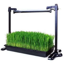 SunBlaster Universal Powder-Coated Aluminum Adjustable Lighting Stand With Heavy-Duty Plant Growing Tray, Fits All Size T5 Light Strips -Sunnydaze Store GUEST 1bbf6118 fc1f 48c1 94ea 3ed77aeecc87