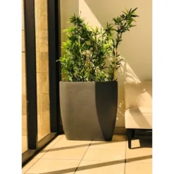 22.8" Kante Lightweight Modern Outdoor Concrete Oval Planter Charcoal Black - Rosemead Home & Garden, Inc. 15 22.8" Kante Lightweight Modern Outdoor Concrete Oval Planter Charcoal Black - Rosemead Home & Garden, Inc. -Sunnydaze Store GUEST 1bdf9b23 6962 4e6b 9c39 fa619e0f365c