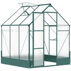 Outsunny Walk-in Plant Polycarbonate Greenhouse With Temperature Controlled Window Hobby Greenhouse For Backyard/Outdoor -Sunnydaze Store GUEST 20201777 4895 446a 816b 83c17c17c4f2