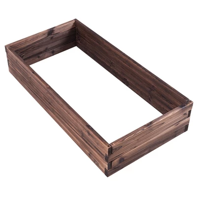 Costway Wooden Raised Garden Bed Kit - Elevated Planter Box For Growing Herbs Vegetable 11 Costway Wooden Raised Garden Bed Kit - Elevated Planter Box For Growing Herbs Vegetable - Image 9