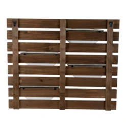 Rustic Slat Wood Wall Planter With Four Distressed White Enamel Pots - Foreside Home & Garden -Sunnydaze Store GUEST 22e98aa6 8542 4a2a 9027 d1b49ba766ee