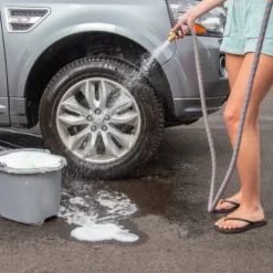 HydroTech 75ft Expandable Burst Proof Hose - Orange -Sunnydaze Store GUEST 23b914b9 0622 4048 82cc 997a6d94eed6