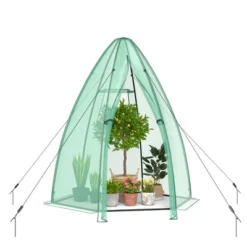 Costway 5.5'x 5.5'x 6' Portable Mini Garden Greenhouse With Window & Roll-up Zippered Door 13 Costway 5.5'x 5.5'x 6' Portable Mini Garden Greenhouse With Window & Roll-up Zippered Door -Sunnydaze Store GUEST 240fd50c 95e3 4ac4 b41c b923bdaaf631