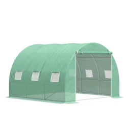 Outsunny Walk-in Tunnel Greenhouse With High-Quality Transparent PE Cover, Zipper Doors, & Windows Green 14 Outsunny Walk-in Tunnel Greenhouse With High-Quality Transparent PE Cover, Zipper Doors, & Windows Green -Sunnydaze Store GUEST 24408fcb adfe 488e a9d4 65ddf042516e