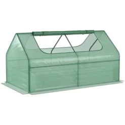 Outsunny Raised Garden Bed With Mini Greenhouse, Steel Outdoor Planter Box With Plastic Cover, Roll Up Window, Dual Use, 73" X 38" X 36" 14 Outsunny Raised Garden Bed With Mini Greenhouse, Steel Outdoor Planter Box With Plastic Cover, Roll Up Window, Dual Use, 73" X 38" X 36" -Sunnydaze Store GUEST 254bdbc0 4ae9 4762 bbd0 a6d025df610c