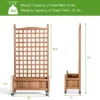 Costway 2PC 50in Wood Planter Box W/Trellis Mobile Raised Bed For Climbing Plant 2 Costway 2PC 50in Wood Planter Box W/Trellis Mobile Raised Bed For Climbing Plant -Sunnydaze Store GUEST 25ffc4f9 640d 4415 8047 d76f736311ee