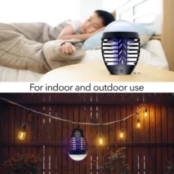 Dartwood Outdoor Bug Zapper - Waterproof, USB Rechargeable And Battery Powered Mosquito Killer, Insect Trap And Fly Swatter -Sunnydaze Store GUEST 2689694a 14c9 44fc b92c d30bab1ff602