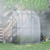 Outsunny 5' X 4' X 7' Lean-to Greenhouse, Walk-in Wall Mounted Hot House & Plant Nursery With 2 Zippered Roll Up Doors, Sloping PVC Cover, Green 2 Outsunny 5' X 4' X 7' Lean-to Greenhouse, Walk-in Wall Mounted Hot House & Plant Nursery With 2 Zippered Roll Up Doors, Sloping PVC Cover, Green -Sunnydaze Store GUEST 2b678a61 ee8f 4c90 a6de 8c865c8cf23f