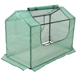 Sunnydaze Decor Sunnydaze Mini Greenhouse With 2 Zippered Side Doors - Green -Sunnydaze Store GUEST 2d92e3a9 38c0 4fde 8c38 e3027495e545