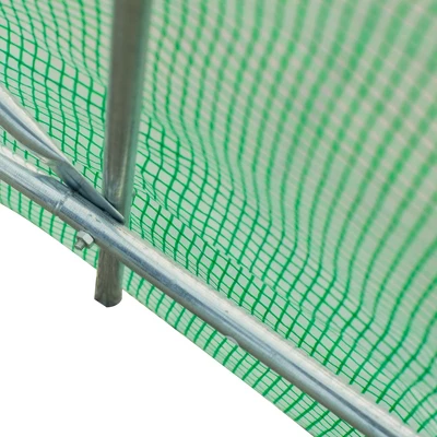 Outsunny 15' X 6' X 7' Walk-in Tunnel Greenhouse Garden Plant Growing House With Door And Ventilation Window, Green 6 Outsunny 15' X 6' X 7' Walk-in Tunnel Greenhouse Garden Plant Growing House With Door And Ventilation Window, Green - Image 4