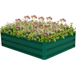 Costway 47"x35.5" Patio Raised Garden Bed Vegetable Flower Plant Dark Green New -Sunnydaze Store GUEST 2f18486e 2b59 4ef0 b849 cf8417e343dc
