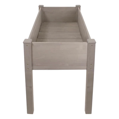 Northlight 4ft Brown Wood Raised Garden Bed Planter Box With Liner 5 Northlight 4ft Brown Wood Raised Garden Bed Planter Box With Liner - Image 3