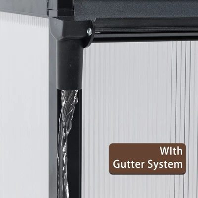 AOODOR Walk-in Greenhouse Polycarbonate Panel Hobby GreenhousesGarden 3 AOODOR Walk-in Greenhouse Polycarbonate Panel Hobby GreenhousesGarden