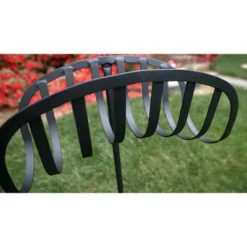 Liberty Garden LBG-647 Decorative Powder Coated Steel Manger Garden Hose Storage Stand For Backyard, Garden, Or Home In Black -Sunnydaze Store GUEST 35097183 6871 4359 909d 98c0182852e7