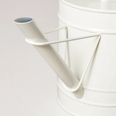 2.88L Painted Metal Watering Can Cream - Hearth & Hand™ With Magnolia 5 2.88L Painted Metal Watering Can Cream - Hearth & Hand™ With Magnolia - Image 3