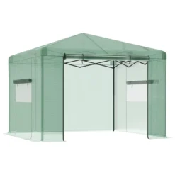 OutsunnyPortable Pop-up Walk-in Greenhouse With Roll-up Door -Sunnydaze Store GUEST 396efdea e81a 4b76 93c7 4399e75f28f9