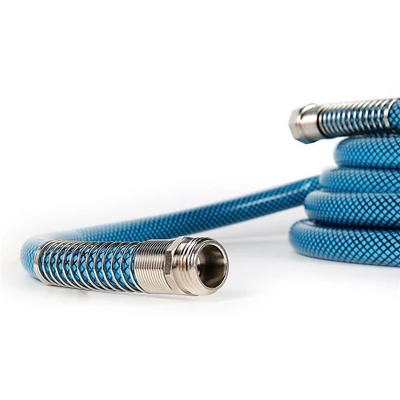 Camco TastePURE No-Kink Heavy-Duty PVC 25' Premium Reinforced Outdoor Drinking Water Hose For Camping, RVs, Boats, And Gardening, Blue 3 Camco TastePURE No-Kink Heavy-Duty PVC 25' Premium Reinforced Outdoor Drinking Water Hose For Camping, RVs, Boats, And Gardening, Blue