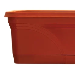 Southern Patio 36 In Medallion Hanging Windowsill Garden Box Planter, Terracotta