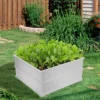 Costway 2 Pcs 48.5'' Raised Garden Bed Square Plant Box Planter Flower Vegetable White -Sunnydaze Store GUEST 3dc12f8d dc8a 4fb3 8449 769cf8e53c0a