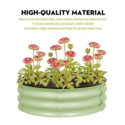 Aoodor Metal Raised Garden Bed 30" Round, Galvanized Outdoor Garden Planter Box For Vegetable Flower Herb -Sunnydaze Store GUEST 3e3e004d 3c18 4e5f b426 0723eb1d8108