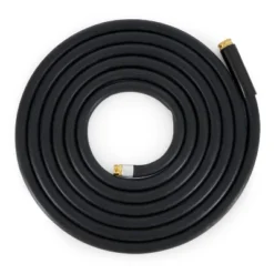 Apache 98108802 25 Foot Industrial Rubber Garden Water Hose With Heavy Duty MGHT X FGHT Brass Fittings And 1 Bend Restrictor, Black -Sunnydaze Store GUEST 3e736c9a 1a75 413e b497 e142973f5896