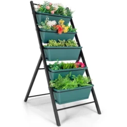 Costway 5-tier Vertical Garden Planter Box Elevated Raised Bed W/5 Container -Sunnydaze Store GUEST 3ea0644a 265b 4039 82d5 de87b22fb7c1