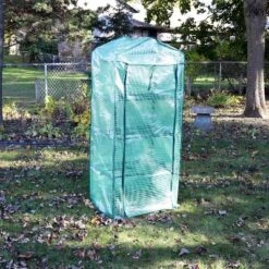 Sunnydaze Decor Sunnydaze Outdoor Portable Growing Rack 4-Tier Greenhouse With Roll-Up Door - 4 Shelves - Green -Sunnydaze Store GUEST 41250260 e039 4fb9 85c4 e82241ccdc30