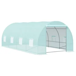 Outsunny 20' X 10' X 7' Walk-In Tunnel Greenhouse Garden Warm House Large Hot House Kit With 8 Roll-up Windows & Roll Up Door, Steel Frame 18 Outsunny 20' X 10' X 7' Walk-In Tunnel Greenhouse Garden Warm House Large Hot House Kit With 8 Roll-up Windows & Roll Up Door, Steel Frame -Sunnydaze Store GUEST 425f5360 6d70 43ae ae55 377e90d34b0f