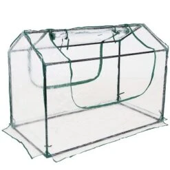 Sunnydaze Decor Sunnydaze Mini Greenhouse With 2 Zippered Side Doors - Clear -Sunnydaze Store GUEST 466a359f f8d9 41e6 bfef 2966784357e6