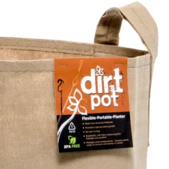 Hydrofarm 15 Gallon 17" X 10" X 6" Dirt Pot Outdoor Flexible Portable Planter With Drainage Holes And Sturdy Carrying Handles, Tan -Sunnydaze Store GUEST 466f0e65 271a 4371 a0a1 25c252bae3a2