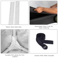 48''x24''x60'' Mylar Indoor Grow Tent Room Reflective Hydroponic Garden Growing -Sunnydaze Store GUEST 47408817 e299 41b2 8d38 a3cc0e407ed9 1