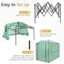 Costway 6'x 8' Portable Walk-in Greenhouse Pop-up Folding Plant Gardening W/Window 13 Costway 6'x 8' Portable Walk-in Greenhouse Pop-up Folding Plant Gardening W/Window -Sunnydaze Store GUEST 474491d1 af77 4cf9 9c7b 6770b4806094
