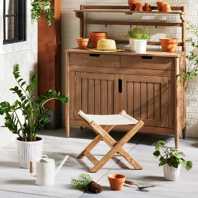 2.88L Painted Metal Watering Can Cream - Hearth & Hand™ With Magnolia 3 2.88L Painted Metal Watering Can Cream - Hearth & Hand™ With Magnolia