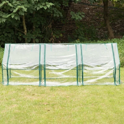 Gardenised Green Outdoor Waterproof Portable Plant Greenhouse With 2 Clear Zippered Windows 6 Gardenised Green Outdoor Waterproof Portable Plant Greenhouse With 2 Clear Zippered Windows - Image 4