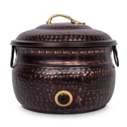 BirdRock Home Decorative Water Hose Pot With Lid - Distressed Bronze - 100 Ft Hose -Sunnydaze Store GUEST 4a23d994 3132 4195 8574 89c240b9af30