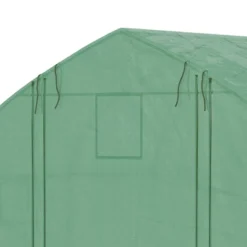Outsunny Walk-in Tunnel Greenhouse With Zippered Mesh Doors & Roll-up Sidewalls, Upgraded Hot House, Green, 11.5' X 10' X 6.5' -Sunnydaze Store GUEST 4a84f37a 4d48 417f 8f98 324ac42e51ce
