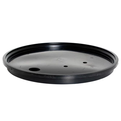 Hydrofarm Active Aqua DRM58T 55 Gallon Drum Hydroponic Reservoir With Pre-Drilled Holes Cover Lid And Bolt Ring Closure, Black 4 Hydrofarm Active Aqua DRM58T 55 Gallon Drum Hydroponic Reservoir With Pre-Drilled Holes Cover Lid And Bolt Ring Closure, Black - Image 2