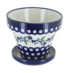 Blue Rose Polish Pottery 890-893 Zaklady Small Flower Pot -Sunnydaze Store GUEST 4e137581 c0cd 46df b4a7 130353135591