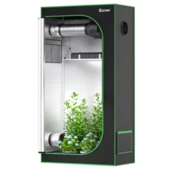 Costway 36''x20''x63'' Mylar Hydroponic Grow Tent W/Observation Window & Floor Tray GrayBlack 20 Costway 36''x20''x63'' Mylar Hydroponic Grow Tent W/Observation Window & Floor Tray GrayBlack -Sunnydaze Store GUEST 54997539 4b2b 4b63 8677 86df926df02e