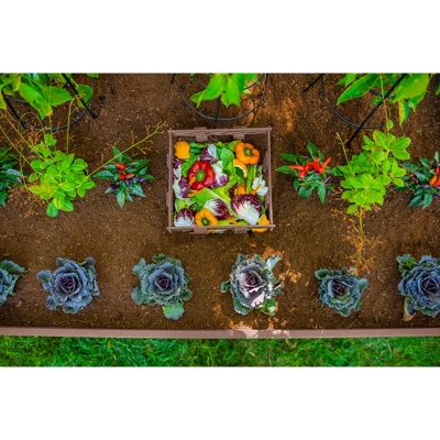 Vita Urbana 60"x36" Keyhole Rectangular Garden Bed Espresso 3 Vita Urbana 60"x36" Keyhole Rectangular Garden Bed Espresso