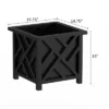 Lattice Design Planter Box – 14.75-Inch-Square Decorative Outdoor Flower Or Plant Pot – Front Porch, Patio, And Garden Decor By Nature Spring (Black) 1 Lattice Design Planter Box – 14.75-Inch-Square Decorative Outdoor Flower Or Plant Pot – Front Porch, Patio, And Garden Decor By Nature Spring (Black) -Sunnydaze Store GUEST 5b3a519d 0cd9 419d 9864 79ca0de79901