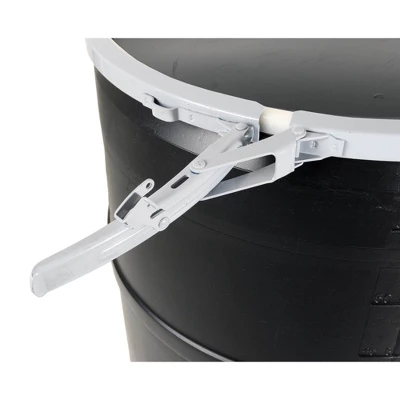 Active Aqua DRM58T 55 Gallon Drum Hydroponic Reservoir With Pre-Drilled Solid Locking Lid And Bolt Ring Closure, Black (2 Pack) 4 Active Aqua DRM58T 55 Gallon Drum Hydroponic Reservoir With Pre-Drilled Solid Locking Lid And Bolt Ring Closure, Black (2 Pack) - Image 2