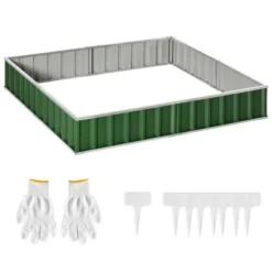 Outsunny 8.5x3ft Metal Raised Garden Bed, DIY Large Steel Planter Box, No Bottom W/ A Pairs Of Glove For Backyard, Patio To Grow Vegetables, Herbs, And Flowers -Sunnydaze Store GUEST 607f163b ae65 41f7 961e 42275896962b